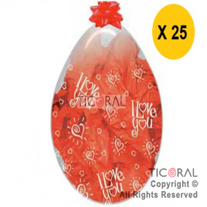 GLOBO SEMPERTEX R20 INF CRISTAL TE AMO x 25